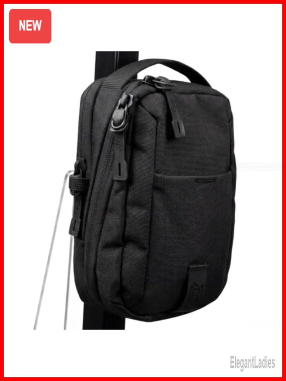 Water Resistant Nylon Magnetic Crossbody Sling Bag Golf Gym Travel